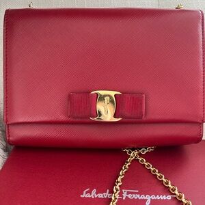 Ferragamo crossbody bag in red